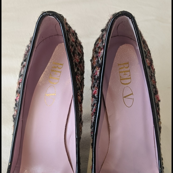 New Red Valentino Tweed Pumps - Picture 3 of 7